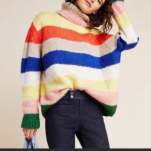 Anthropologie Gloria Striped Sweater